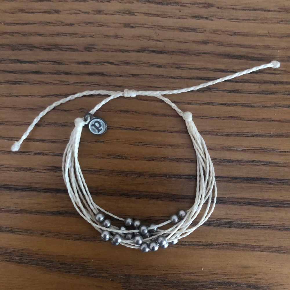 Pura Vida Platinum White Bracelet